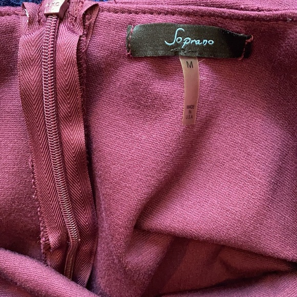 Burgundy Midi Dress - Picture 5 of 5